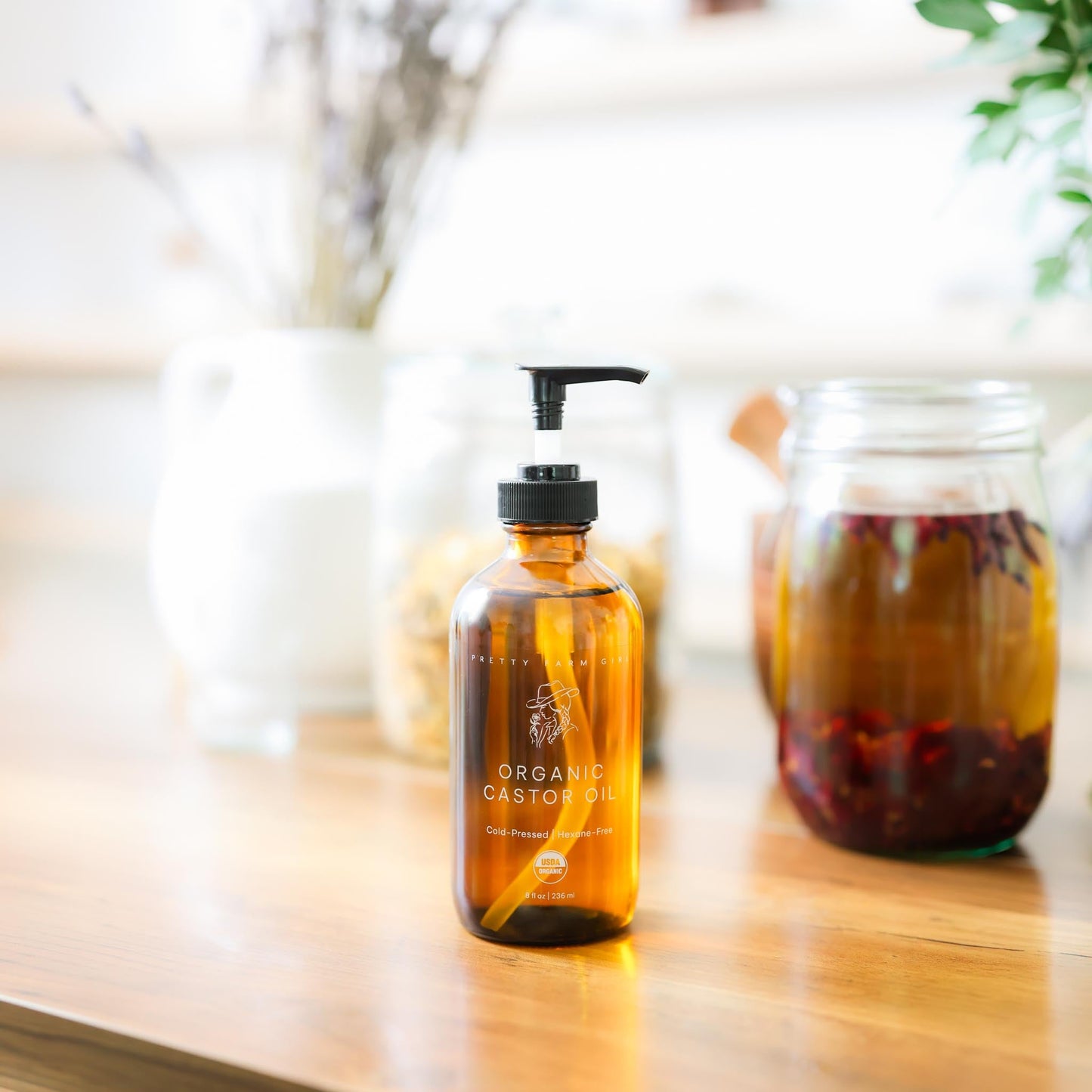 Pure Organic Cold Pressed Hexane-Free Castor Oil
