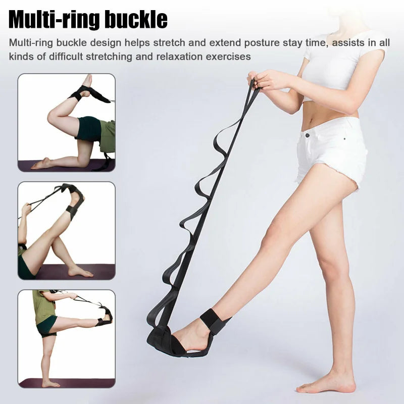 Fascia Stretcher with Loops | Yoga Strap for Rehabilitation and Flexibility Training