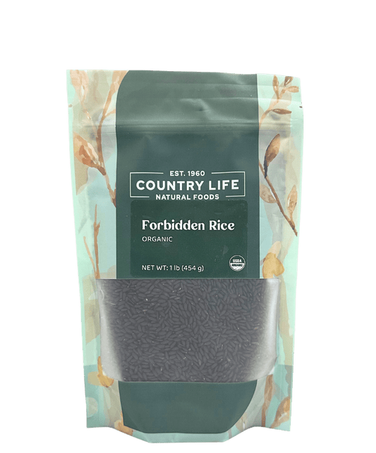 Forbidden Rice, Black, Organic (Black Pearl Rice)